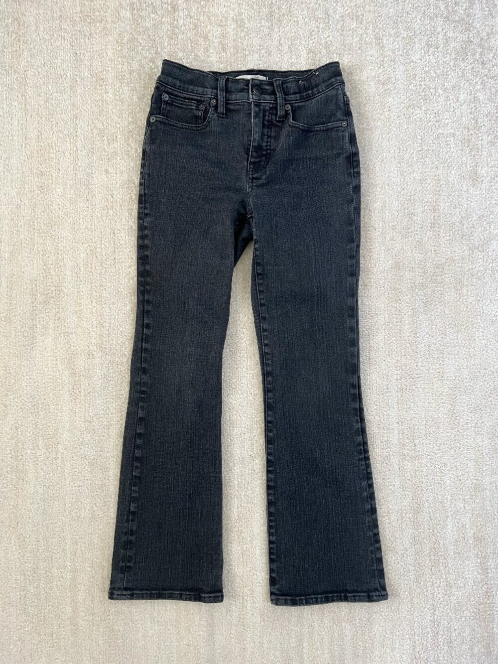 Madewell Mid Rise Kick Out Jeans Cropped Flare Size 25